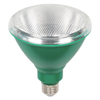 PAR38 Flood 15-Watt (100 Watt Equivalent) Medium Base Green Outdoor LED Lamp