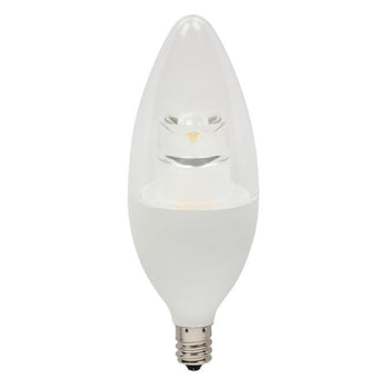 B13 6-1/2-Watt (60 Watt Equivalent) Candelabra Base Soft White Dimmable LED Lamp