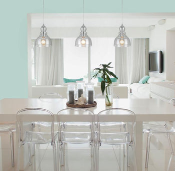 Fiona One-Light Indoor Mini Pendant, Brushed Nickel Finish