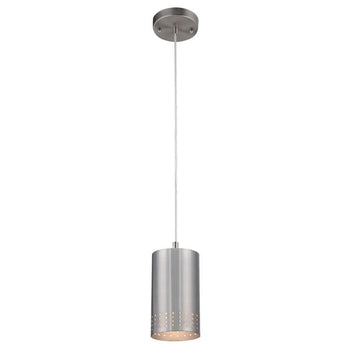 Phelps One-Light Indoor Mini Pendant, Brushed Nickel Finish