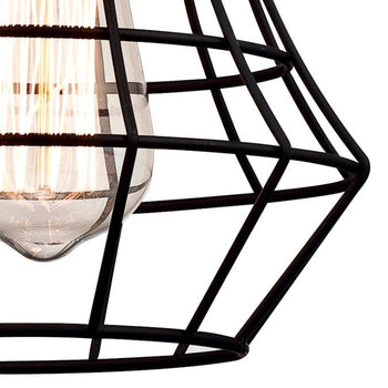 Nathaniel One-Light Indoor Mini Pendant, Matte Black Finish