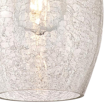 One-Light Indoor Mini Pendant, Brushed Nickel Finish
