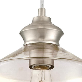 Ramsey One-Light Indoor Mini Pendant, Brushed Nickel Finish