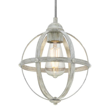 Stella Mira One-Light Indoor Mini Pendant, Antique Ash Finish