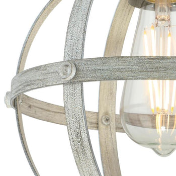 Stella Mira One-Light Indoor Mini Pendant, Antique Ash Finish