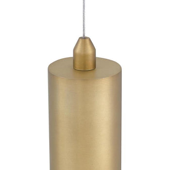 Rayman One-Light LED Indoor Mini Pendant, Brushed Brass Finish