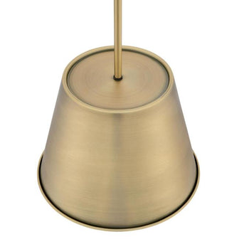 Derose One-Light Indoor Pendant, Brushed Brass Finish