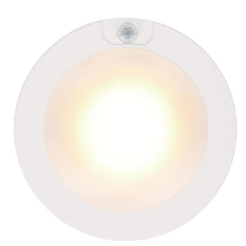 6-Inch 7-Watt  LED Indoor Flush Mount Ceiling Light Fixture with Motion Sensor Light, White Finish