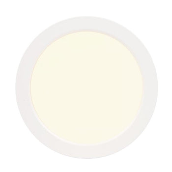 5-Inch 11-Watt LED Indoor/Outdoor Flush Mount Ceiling Fixture with Color Temperature Selection, White Finish