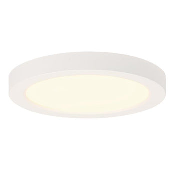 5-Inch 11-Watt LED Indoor/Outdoor Flush Mount Ceiling Fixture with Color Temperature Selection, White Finish