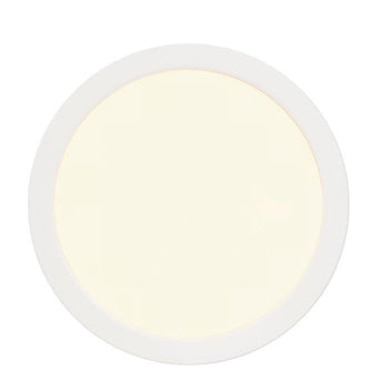 7-Inch 17-Watt  LED Indoor/Outdoor Flush Mount Ceiling Fixture with Color Temperature Selection, White Finish