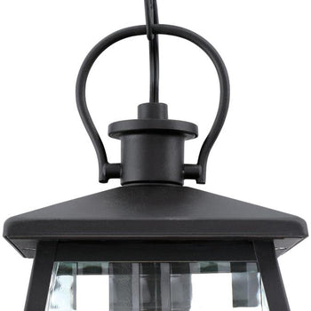 Aurelie One-Light Outdoor Pendant, Textured Black Finish