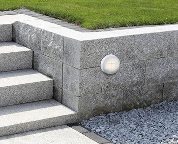 One-Light Dimmable LED Outdoor Wall Fixture, Textured White Finish