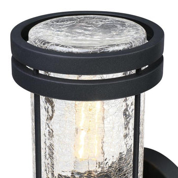 Mosley One-Light Outdoor Wall Fixture, Textured Black Finish