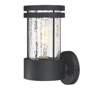 Mosley One-Light Outdoor Wall Fixture, Textured Black Finish