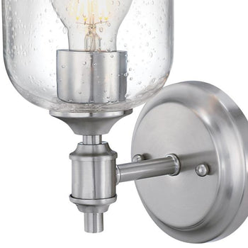 Basset One-Light Indoor Wall Fixture, Brushed Nickel Finish