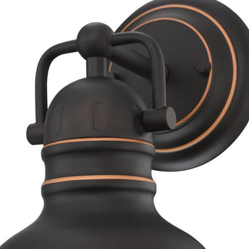 Boswell One-Light Indoor Wall Fixture, Oil-Rubbed Bronze Finish with Highlights
