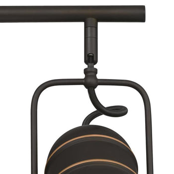 Boswell Four-Light Track Light Kit, Oil-Rubbed Bronze Finish with Highlights