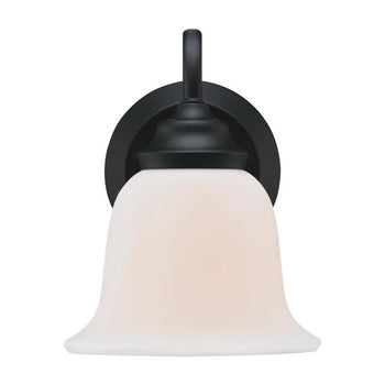 Harwell One-Light Indoor Wall Fixture, Matte Black Finish