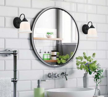 Harwell One-Light Indoor Wall Fixture, Matte Black Finish