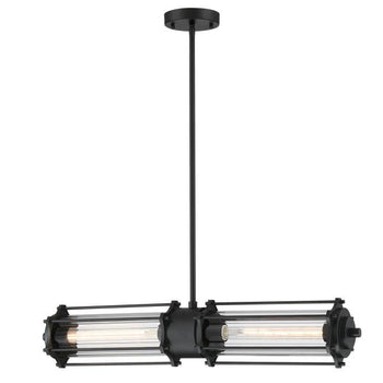 Marlowe Two-Light LED Indoor Pendant, Matte Black Finish