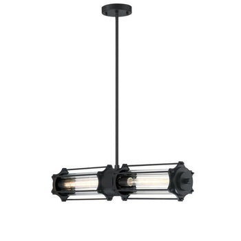 Marlowe Two-Light LED Indoor Pendant, Matte Black Finish