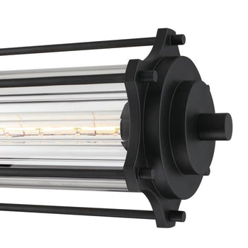 Marlowe Two-Light LED Indoor Pendant, Matte Black Finish