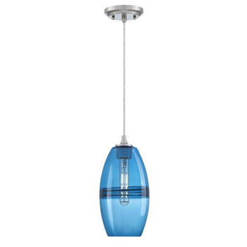 Soren One-Light Indoor Mini Pendant, Brushed Nickel Finish