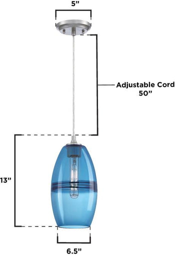 Soren One-Light Indoor Mini Pendant, Brushed Nickel Finish