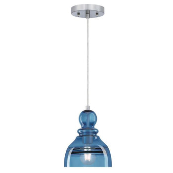 Fiona One- Light Indoor Mini Pendant, Brushed Nickel Finish