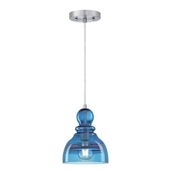 Fiona One- Light Indoor Mini Pendant, Brushed Nickel Finish