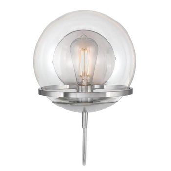 Marla One-Light Indoor Wall Fixture, Brushed Nickel Finish