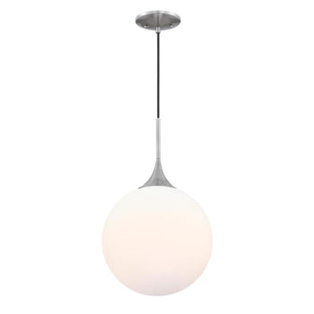 Moretti One-Light LED Indoor Pendant, Brushed Nickel Finish