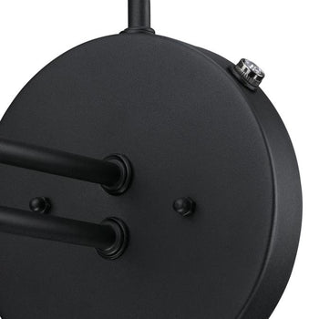 Watts Creek One-Light Outdoor Wall Fixture with Dusk-to-Dawn Sensor, Textured Black Finish