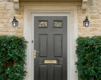Eddystone One-Light Outdoor Wall Fixture with Dusk-To-Dawn Sensor, Matte Black Finish