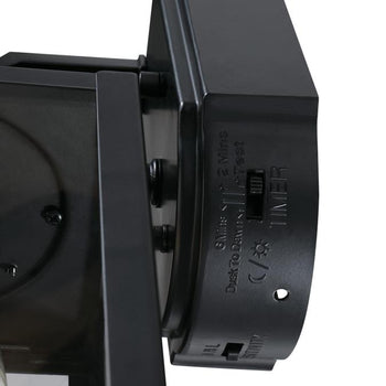 Victoria One-Light Outdoor Wall Fixture with Motion Sensor, Matte Black Finish