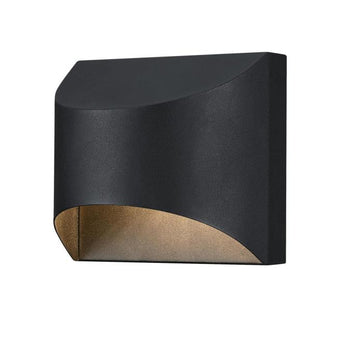 Nardella One-Light Dimmable LED Outdoor Wall Fixture, Textured Black Finish, Dark Sky Friendly