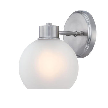 Dorney One-Light Wall Fixture, Brushed Nickel Finish