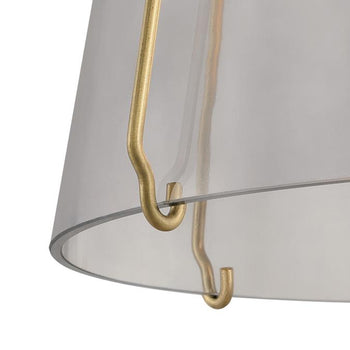 Hallein One-Light Indoor Pendant, Champagne Brass Finish