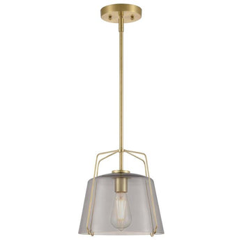 Hallein One-Light Indoor Pendant, Champagne Brass Finish