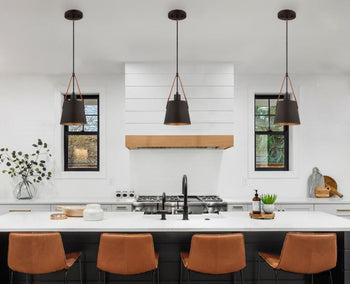 Pasco One-Light Indoor Mini Pendant, Black-Bronze Finish