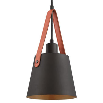 Pasco One-Light Indoor Mini Pendant, Black-Bronze Finish
