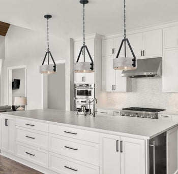 Callowhill One-Light Indoor Pendant, Matte Black and Antique Ash Finish