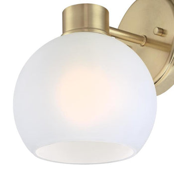 Dorney One-Light Wall Fixture, Champagne Brass Finish