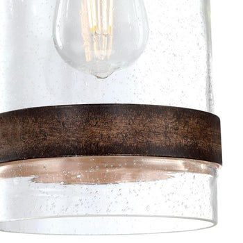Tarrant One-Light Indoor Mini Pendant, Black-Bronze Finish