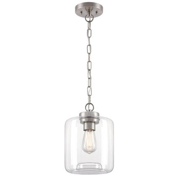 Judd One-Light Indoor Mini Pendant, Brushed Nickel Finish