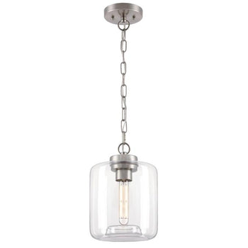 Judd One-Light Indoor Mini Pendant, Brushed Nickel Finish