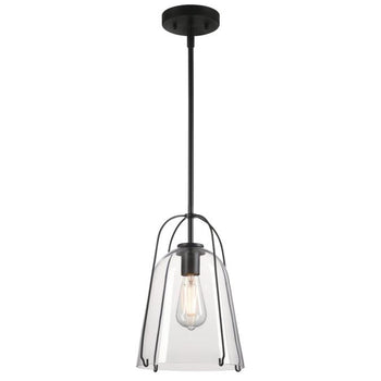Kewadin One-Light Indoor Pendant, Matte Black Finish