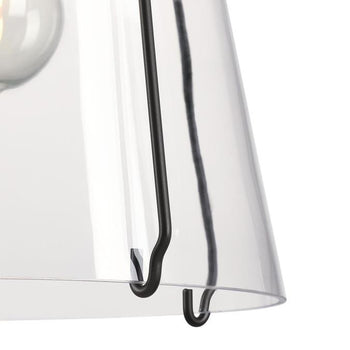 Kewadin One-Light Indoor Pendant, Matte Black Finish