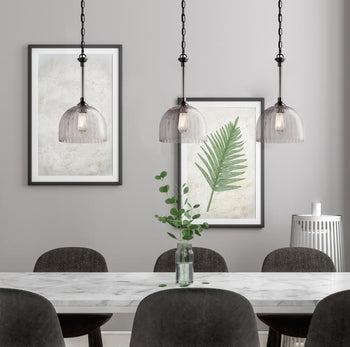 Camrose One-Light Indoor Pendant, Gun Metal Finish